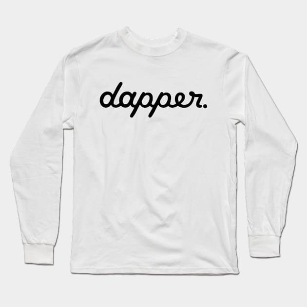 Dapper White Long Sleeve T-Shirt by chjannet